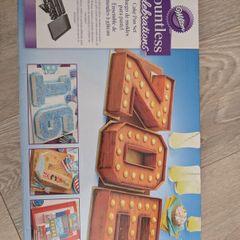 wilton number + letter cake pan