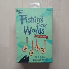 Fishing for Words Family Dice Word Board Game 2017 NEW SEALED