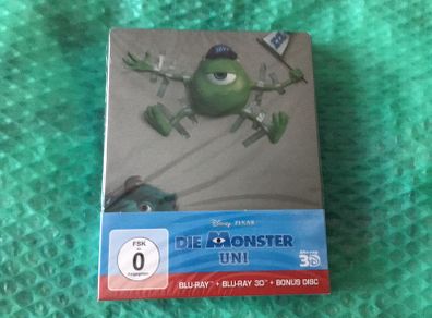 Monster University 3D + BLU Ray +Bonus Disc Steelbook