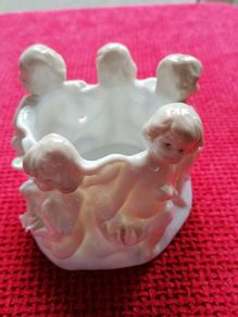 Vintage Porcelain Angel Candle Holder