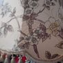 Vintage floral fringed lampshade Image 8