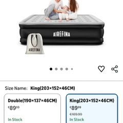 King size self inflating mattress
