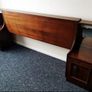 Retro bedside locker with matching headboard Image 2