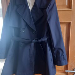 Zara limited edition navy mac/trench jacket