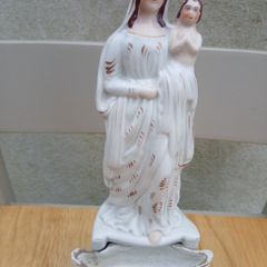 Antique French Madonna Statue