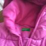 Benetton pink puffa coat, hooded, 10 yrs Image 5