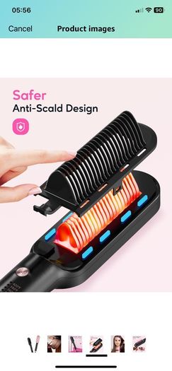 Wavytalk viral hair straightener brush