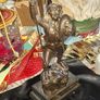 Beautiful Rare Old Heavy Bronze Boy Scout Statue, IN MEMORY OF HAPPY DAYS WITH 72ND, the  72nd Killester Scout Troop based in Dublin Image 2