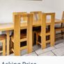 Solid oak Kitchen table with 6 chairs Image 3