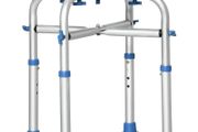 NEW SALE | Bath Stool for Seniors, Adjustable Padded Shower Stool with Built-in Handle Non-slip Suction Foot Pads Blue