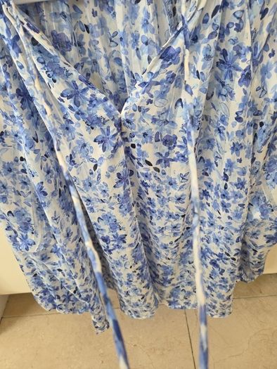 H&M blue blouse uk 8-12
