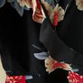 Navy Floral Blouse Image 4