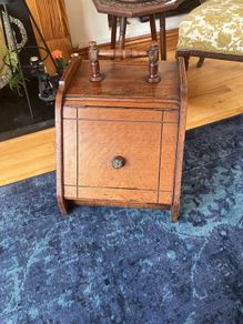 Edwardian Oak Coal Box
