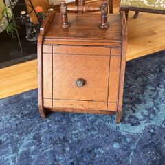 Edwardian Oak Coal Box