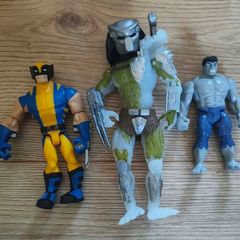 Wolverine, Predator and Hulk action figures