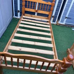Very Solid Single Wooden Bed Frame - Can Deliver