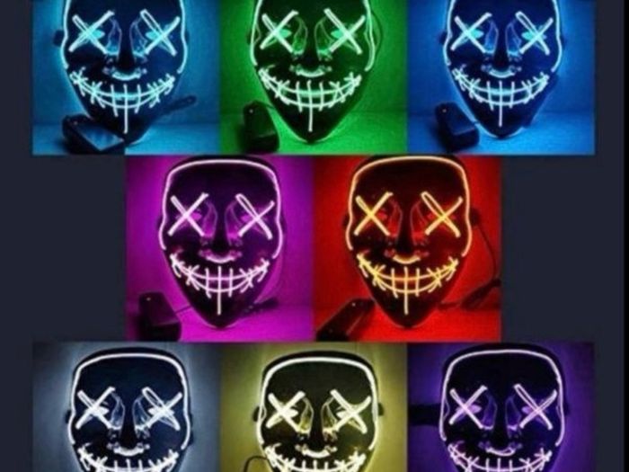 Halloween purge led mask