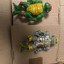 Vintage TMNT Figure Lot 1988 1989 Playmates - Raphael Soft Head & Shiny Chrome Metalhead Robot Turtle Image 4