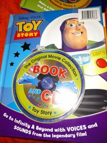 Three children's books with cd