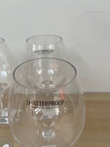 4 Large Shatterproof Gin / Cocktail Glasses
