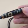 Vintage 5 Eyes Agate Bead Amulet pendant Necklace Image 6
