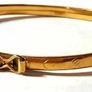 Vintage 9ct Gold Childs Patterned Bangle Image 6