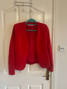 red blazer from mango. Like new. Size 10