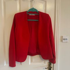 red blazer from mango. Like new. Size 10