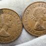 Great Britain 1961 1966 Elizabeth II Penny Lot Image 2