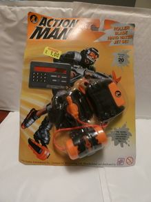 Great Action Man Roller Blade Hand Water Jet Set Sealed 1998 Hasbro New