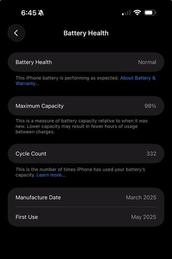 iPhone 16 Pro Max. 256GB, 98% BH. Pristine Condition
