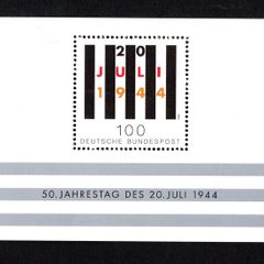 1994 Germany (Deutsche Bundespost) The 50th Anniversary of the Rebellion Against Nazism Miniature Sheet Mint Never Hinged (MNH)