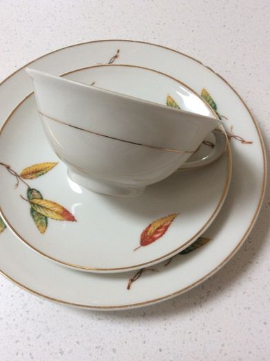 CH Field Haviland Limoges France Porcelain matching cup, saucer and side plate - excellent condition