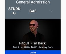 Pitbull ticket
