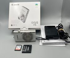Canon IXUS 175 20MP Digital Camera Silver - Boxed - Full Kit
