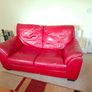 2 sofas red leather Image 3