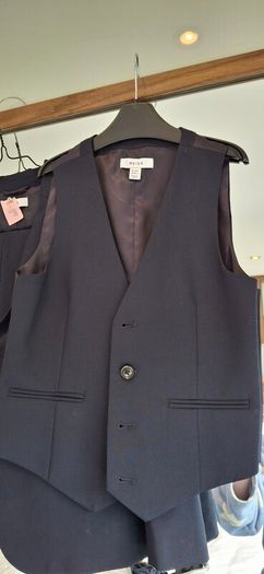 Reiss 3-Piece Boys Suit - Navy, plus Reiss white cotton shirt