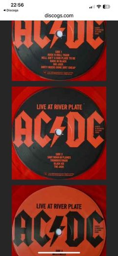 AC/DC OFFICIAL LIMITED edition triple red vinyl record live at the river plate original 2012 release still factory sealed