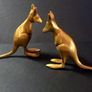 Pair Of Vintage Brass Kangaroo's (Bookends) Image 2
