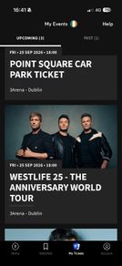 Westlife Parking 3 Arena