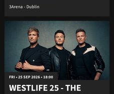 Westlife Parking 3 Arena