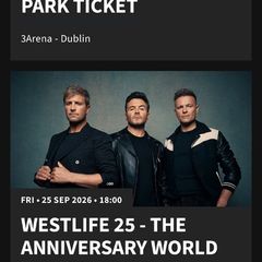 Westlife Parking 3 Arena