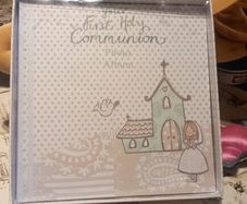 Girls communion photo album