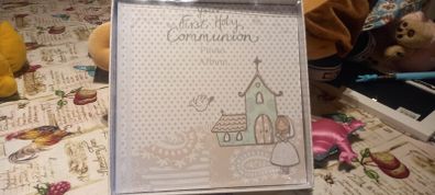 Girls communion photo album