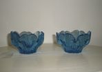 Blue Thick Candle Holders - Decor