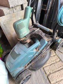 lawnmover and bosch trimmer
