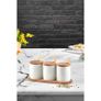 Set of 3 with Spoon Wooden Spice Set Jar 3 Pcs Set Spice Box Storage Container Table and Counter Top Usage Presentations Kitchen Gift Houseware New Image 2