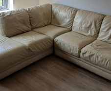 Cream sofa