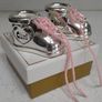 Carraig Donn - Silver Baby Girl Booties Tooth & Curl Holder Image 2