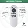 Ceiling Fan with Light and Remote Control, Dimmable Bedroom Fan, 6-Speed Settings, Suitable for Bedrooms, Living Rooms, and Kitchens - White Image 8